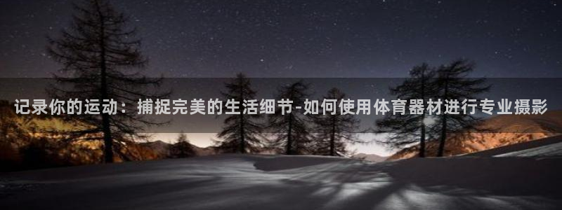 征途国际新能源:记录你的运动:捕捉完美的生活细节-如何使用体